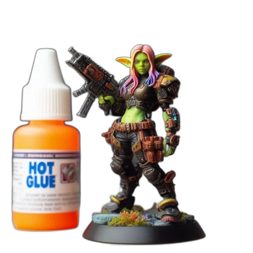 concept art, fire, intricately, detailed, miniature, figure, portrays, orc-like transparent PNG cut-out