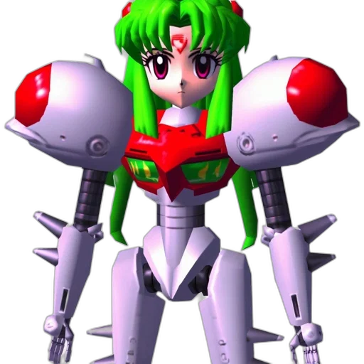 robot, weapon, 3d render, concept art, pixel art, vaporwave, outer space, animated transparent PNG cut-out