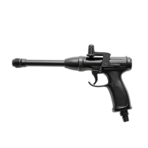 weapon, staff, black, silver, high-pressure, water, gun, long transparent PNG cut-out