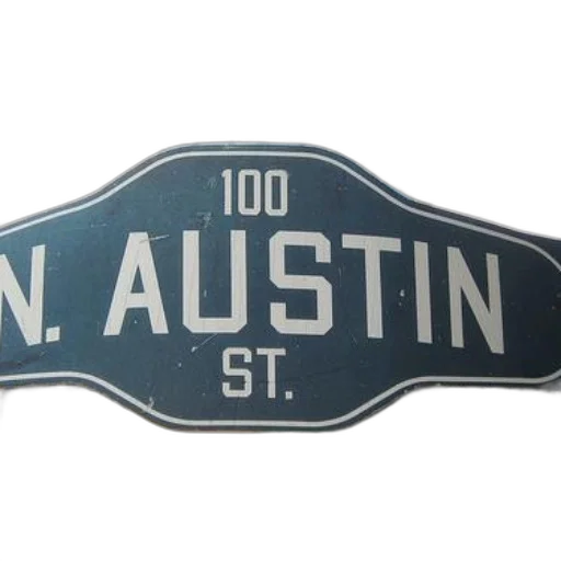 car, city street, street, sign, reading, austin, number, 100 transparent PNG cut-out