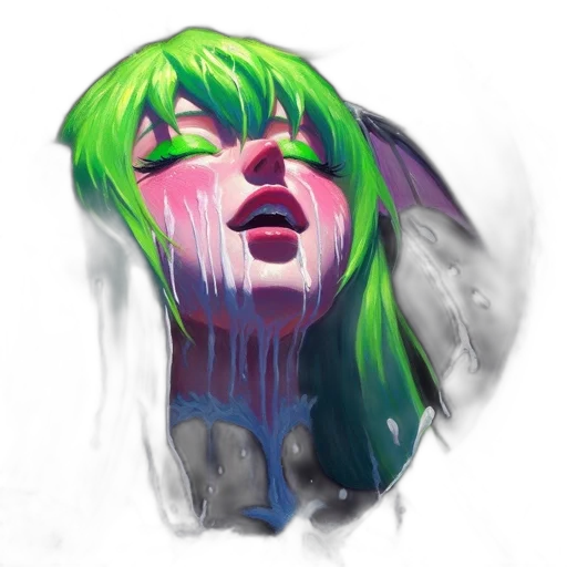 face, mask, jacket, creature, concept art, watercolor, pixel art, cyberpunk transparent PNG cut-out