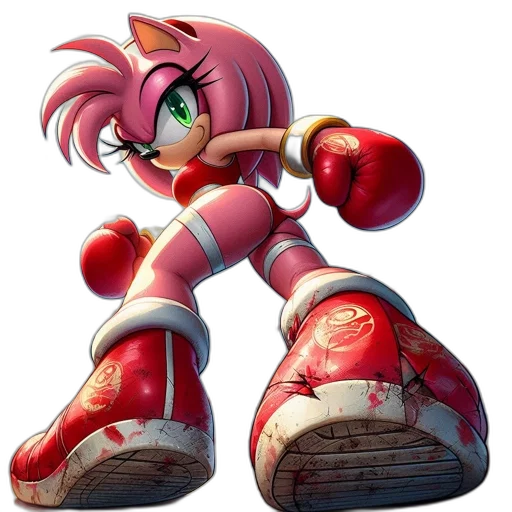 shoes, weapon, concept art, 3d render, vaporwave, pixel art, animated, hedgehog transparent PNG cut-out
