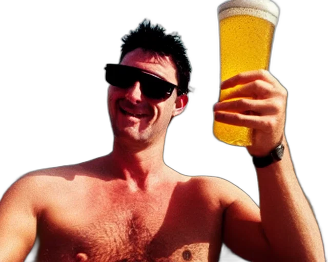 animal, photorealistic, selfie, content, bloke, wearing, tank, top transparent PNG cut-out