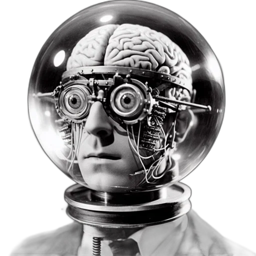 robot, mask, face, concept art, comic book art, photorealistic, cyberpunk, artistic transparent PNG cut-out