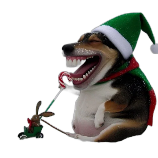 creature, staff, animal, 3d render, concept art, photorealistic, snowy, landscape transparent PNG cut-out