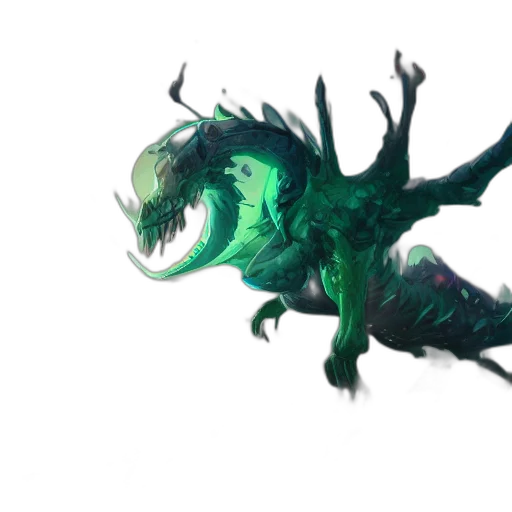 dragon, creature, animal, staff transparent PNG cut-out