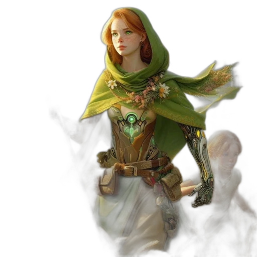 staff, fantasy art, concept art, 3d render, photorealistic, green, earth tones, golden transparent PNG cut-out