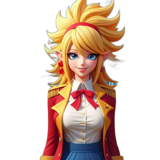 staff, jacket, concept art, 3d render, anime, cartoon, animated, female transparent PNG cut-out