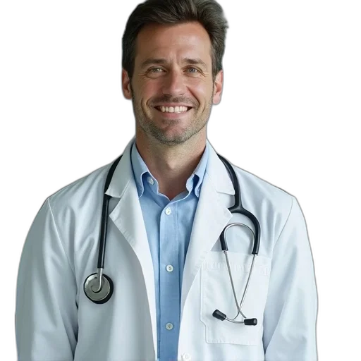 staff, face, jacket, photorealistic transparent PNG cut-out