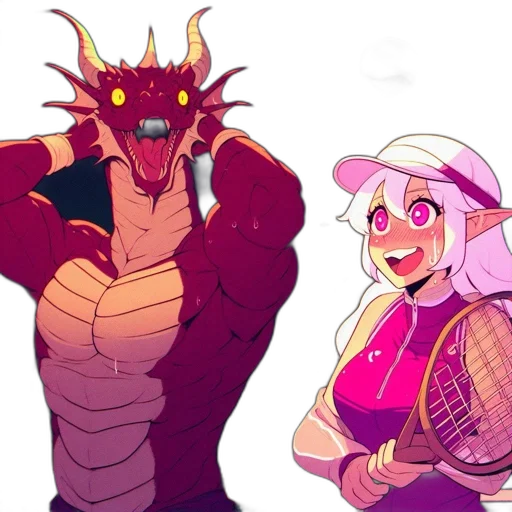 dragon, creature, concept art, pixel art, fantasy art, anime, fire, neon transparent PNG cut-out