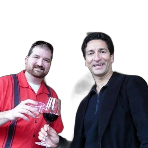 staff, two, men, holding transparent PNG cut-out