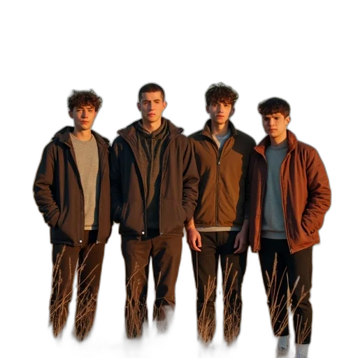 jacket, staff, shoes, hair, concept art, photo, same, group transparent PNG cut-out