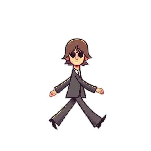 staff, creature, jacket, robot, pixel art, cartoon, concept art, anime transparent PNG cut-out