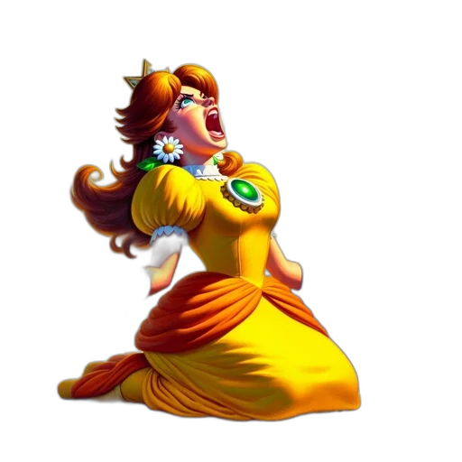 dress, staff, crown, animal, concept art, 3d render, pixel art, photorealistic transparent PNG cut-out