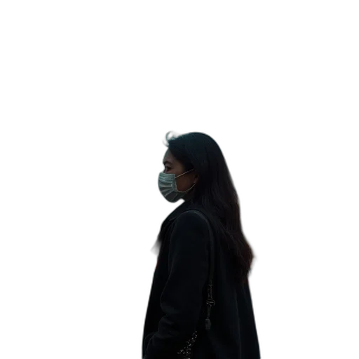 jacket, staff, mask, face transparent PNG cut-out