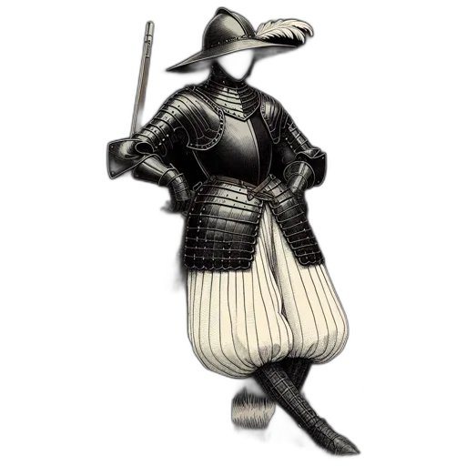 sword, staff, weapon, concept art, 3d render, fantasy art, photorealistic, monochrome transparent PNG cut-out