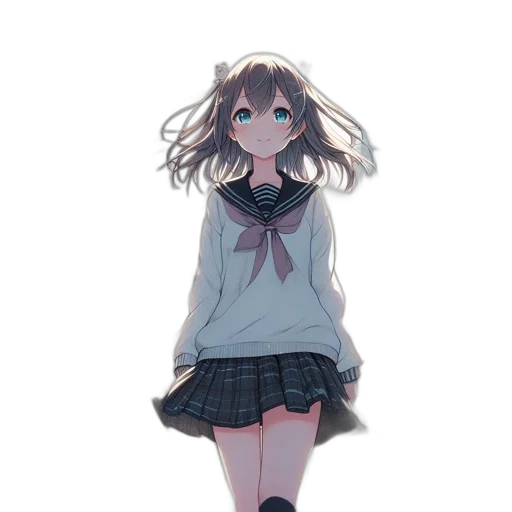 dress, creature, jacket, robot, anime, concept art, pixel art, 3d render transparent PNG cut-out