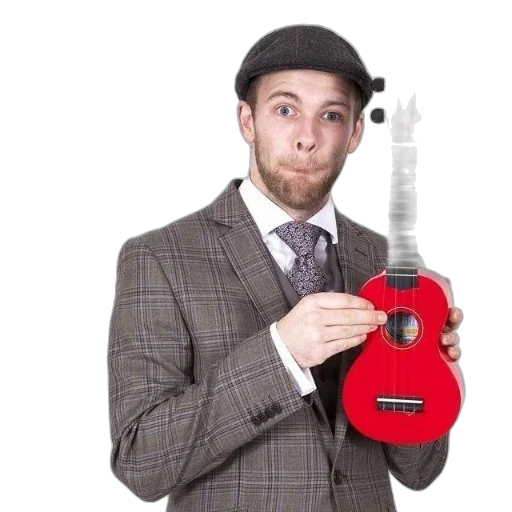 staff, hat, jacket, robot, cartoon, man, plaid, suit transparent PNG cut-out