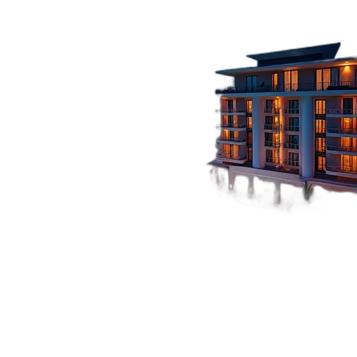 building, furniture, 3d render, concept art, photorealistic, pixel art, modern, hotel transparent PNG cut-out