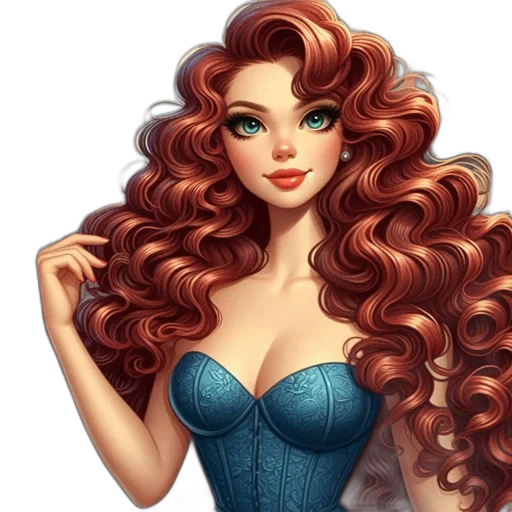 dress, hair, fantasy art, photorealistic, cartoon, pixel art, female, character transparent PNG cut-out