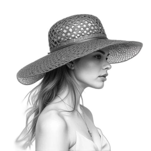 hat, jewelry, crown, dress, photorealistic, pencil sketch, fantasy art, 3d render transparent PNG cut-out