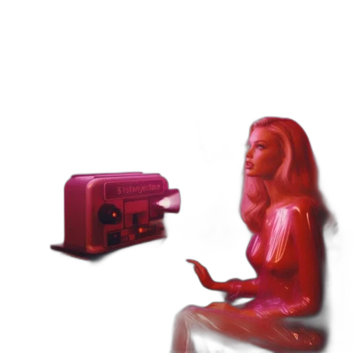 furniture, robot, creature, jewelry, 3d render, concept art, vaporwave, pixel art transparent PNG cut-out