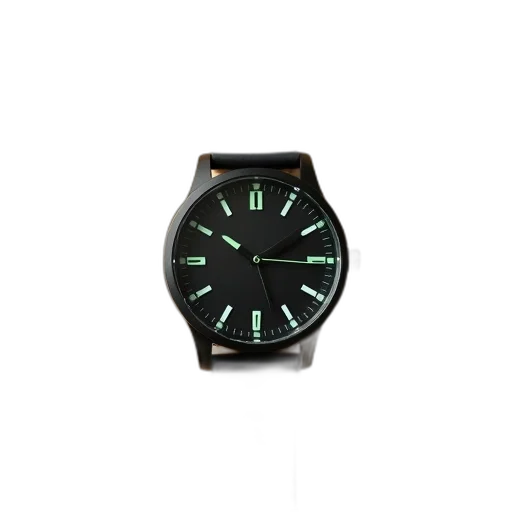 green, black, white, wristwatch, strap, displayed, beige, background transparent PNG cut-out