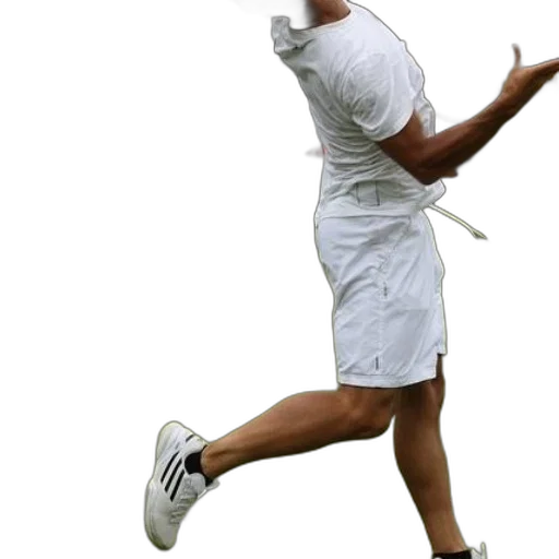 staff, man, white, tennis transparent PNG cut-out
