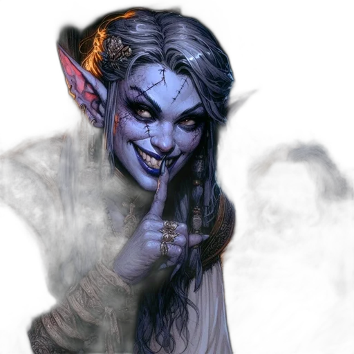 mask, face, fantasy art, concept art, photorealistic, watercolor, blue, female transparent PNG cut-out