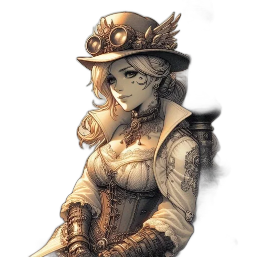 staff, hat, weapon, crown, fantasy art, concept art, watercolor, comic book art transparent PNG cut-out