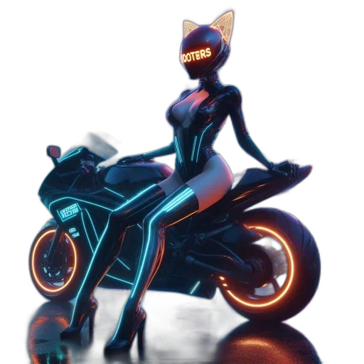 robot, concept art, 3d render, fantasy art, pixel art, neon lights, futuristic, setting transparent PNG cut-out
