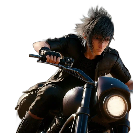 jacket, weapon, concept art, 3d render, photorealistic, young, man, rides transparent PNG cut-out