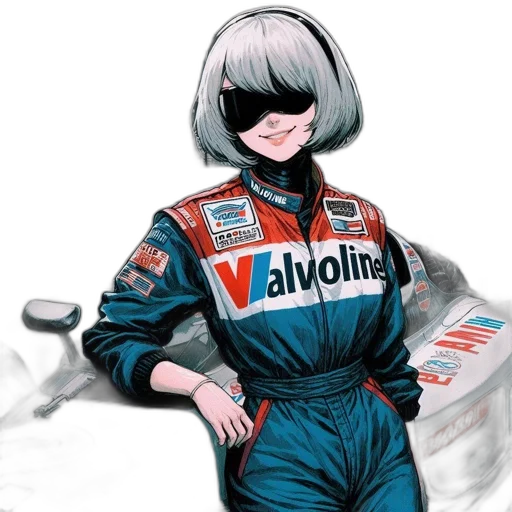 dress, hair, jacket, car, anime, concept art, photorealistic, comic book art transparent PNG cut-out