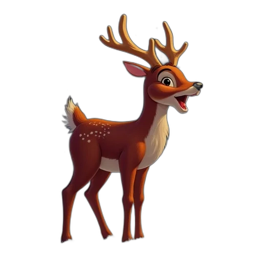 animal, crown, creature, staff, concept art, 3d render, fantasy art, photorealistic transparent PNG cut-out