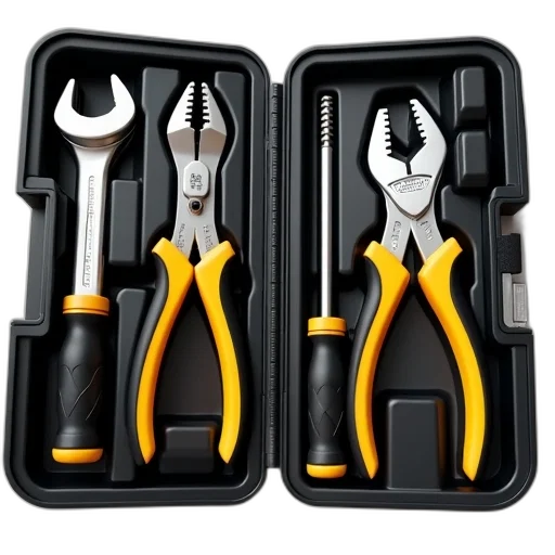 staff, set, shiny, new-looking, tools, neatly, arranged, black transparent PNG cut-out