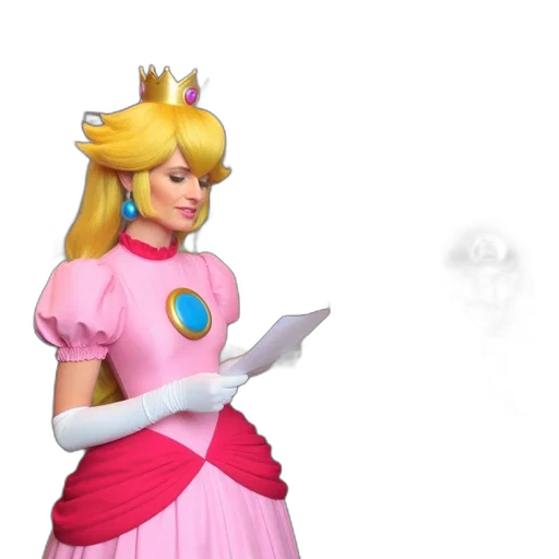 dress, crown, staff, concept art, 3d render, vaporwave, fantasy art, pastel transparent PNG cut-out