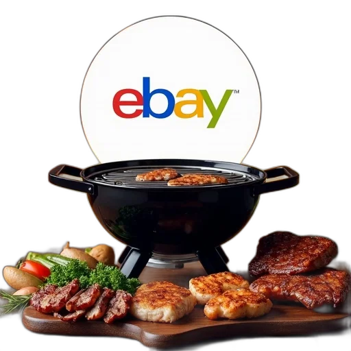 food, black, grill, centered, image, surrounded, various, types transparent PNG cut-out
