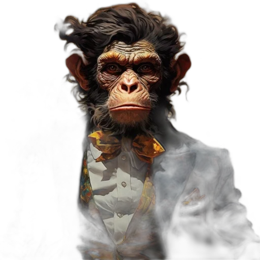 animal, face, creature, staff, concept art, photorealistic, 3d render, fantasy art transparent PNG cut-out
