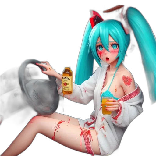 food, bottle, robot, weapon, anime, concept art, pixel art, 3d render transparent PNG cut-out