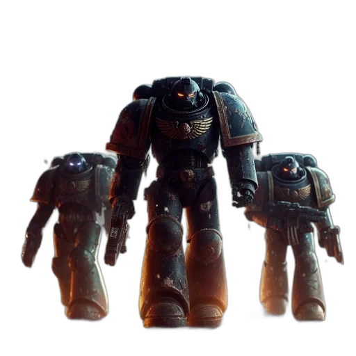 robot, weapon, concept art, 3d render, outer space, three, heavily, armed transparent PNG cut-out