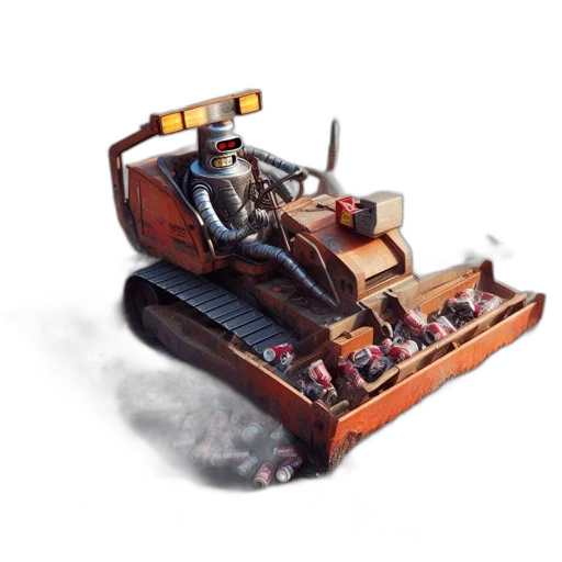 car, robot, furniture, weapon, concept art, 3d render, photorealistic, fantasy art transparent PNG cut-out