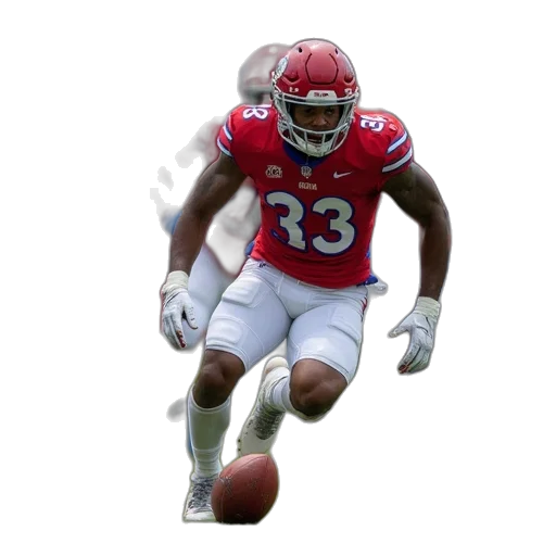 kansas, football, team, running, after, ball transparent PNG cut-out