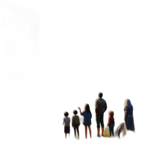 staff, umbrella, concept art, 3d render, photorealistic, fog, outer space, post-apocalyptic transparent PNG cut-out