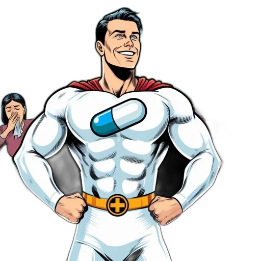 comic book art, cartoon, concept art, 3d render, comic-style, scene, caped, superhero-like transparent PNG cut-out
