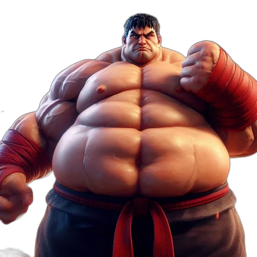 concept art, 3d render, photorealistic, fantasy art, imposing, muscular, animated, figure transparent PNG cut-out