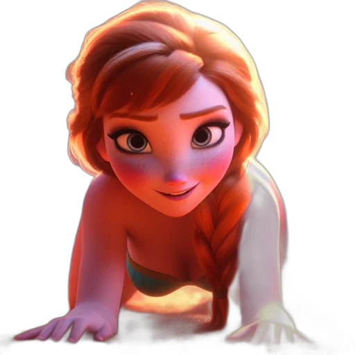 face, dress, creature, crown, concept art, fantasy art, cartoon, watercolor transparent PNG cut-out