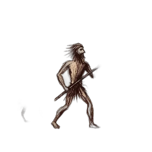 creature, animal, hair, staff, concept art, pixel art, fantasy art, comic book art transparent PNG cut-out
