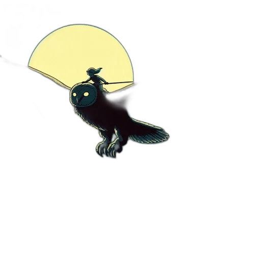 hat, staff, umbrella, animal, concept art, cartoon, anime, 3d render transparent PNG cut-out