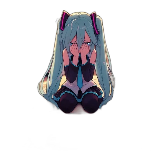 mask, shoes, dress, umbrella, anime, 3d render, concept art, vaporwave transparent PNG cut-out