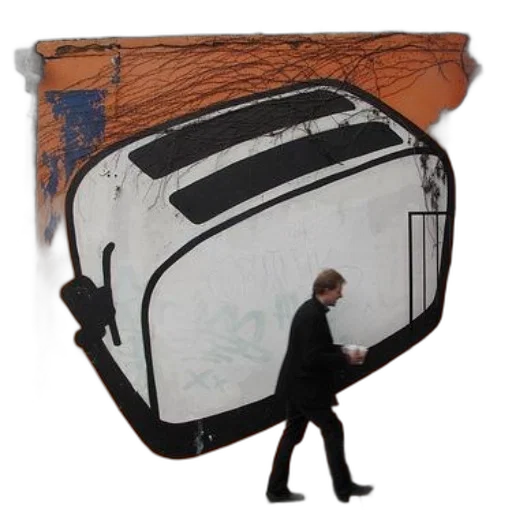 jacket, umbrella, furniture, car, concept art, man, suit, walks transparent PNG cut-out